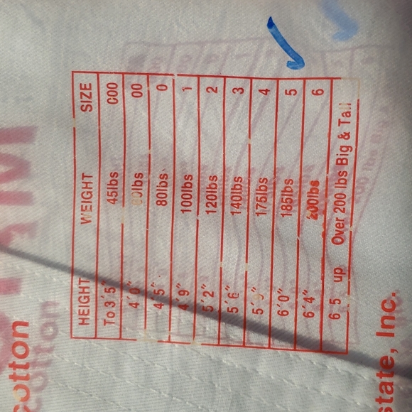 Tiger claw white martial art set with belt 5 - Picture 3 of 3